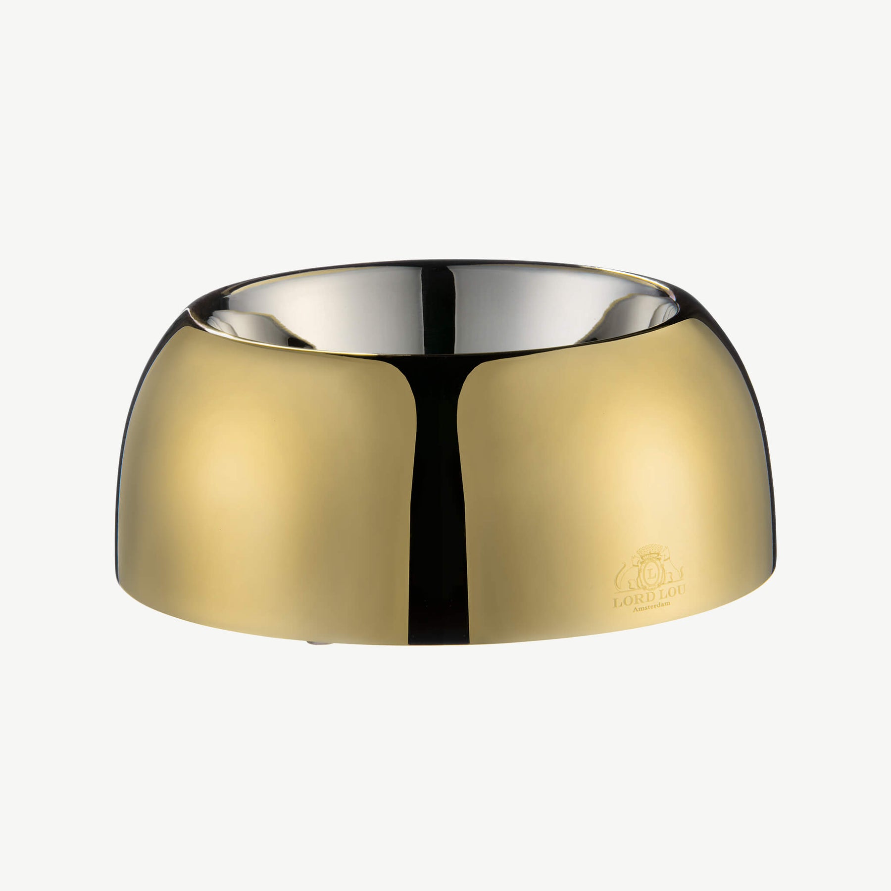 Luxury Gold Rim Dog Bowl - Happy Breath